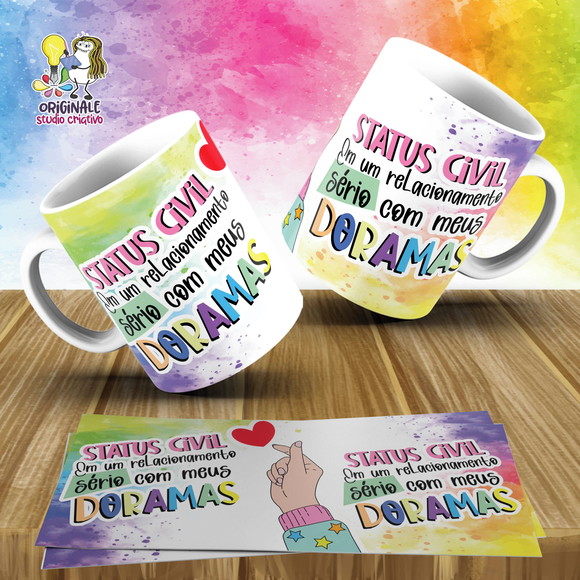Caneca Personalizada de Porcelana Doramas