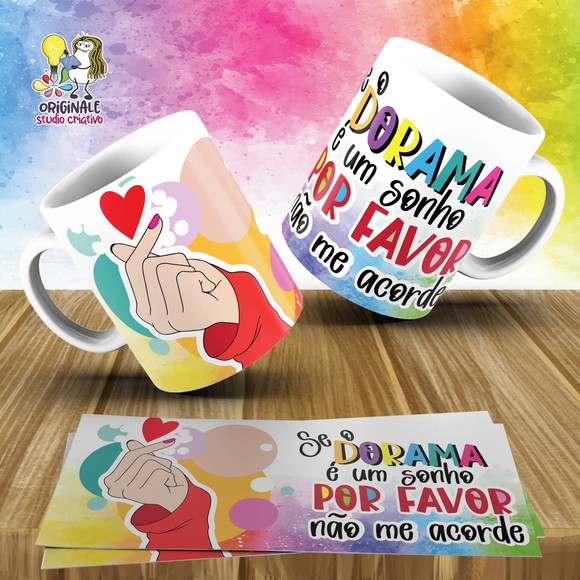 Caneca Personalizada de Porcelana Doramas