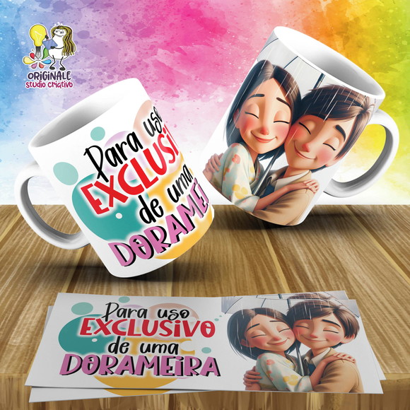 Caneca Personalizada de Porcelana Doramas
