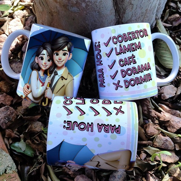 Caneca Personalizada de Porcelana Doramas