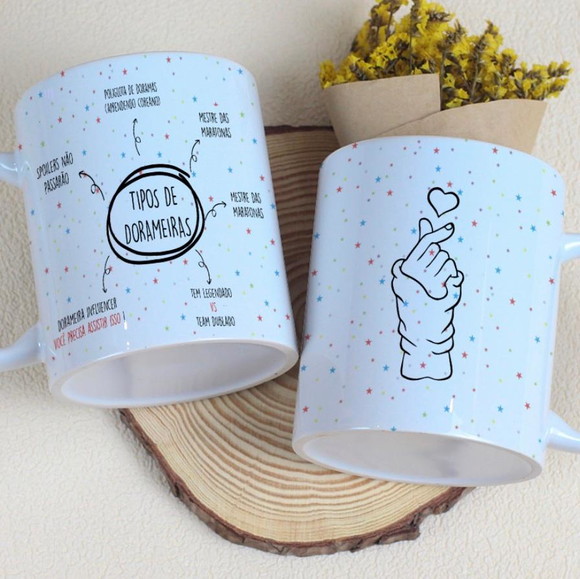Caneca Personalizada de Porcelana Doramas