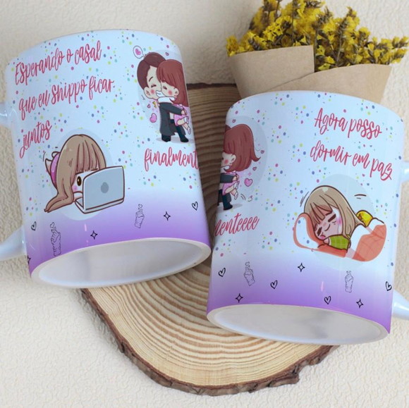 Caneca Personalizada de Porcelana Doramas