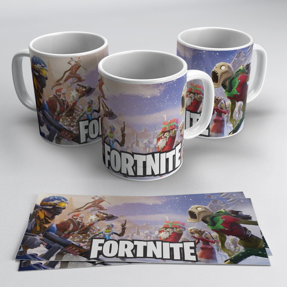 Caneca Personalizada de Porcelana Fortnite