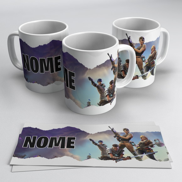 Caneca Personalizada de Porcelana Fortnite