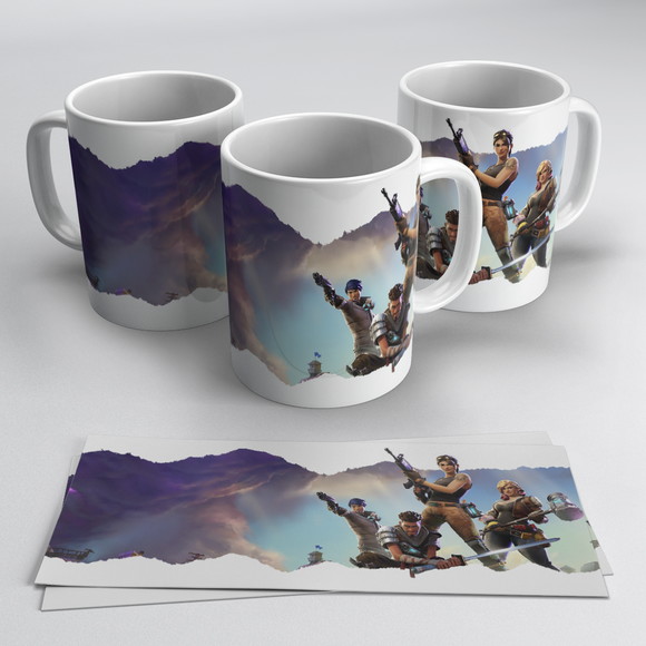 Caneca Personalizada de Porcelana Fortnite
