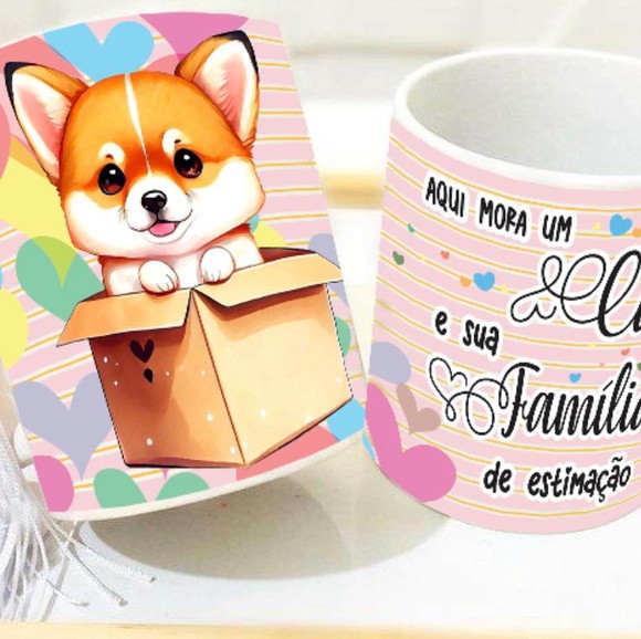 Caneca Personalizada de Porcelana Pets
