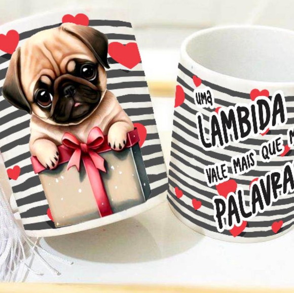 Caneca Personalizada de Porcelana Pets