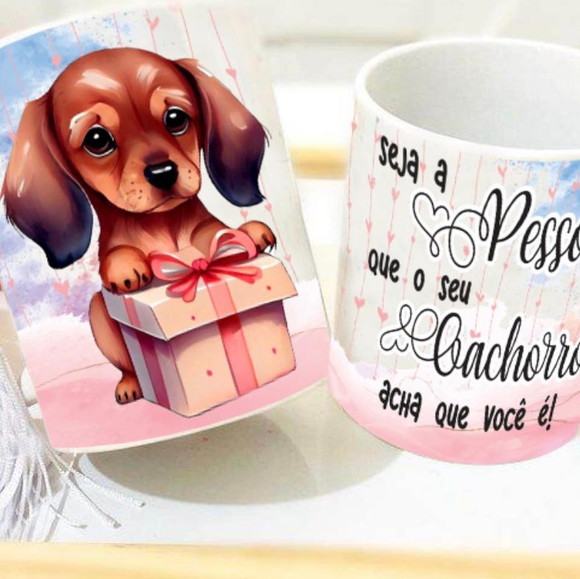 Caneca Personalizada de Porcelana Pets