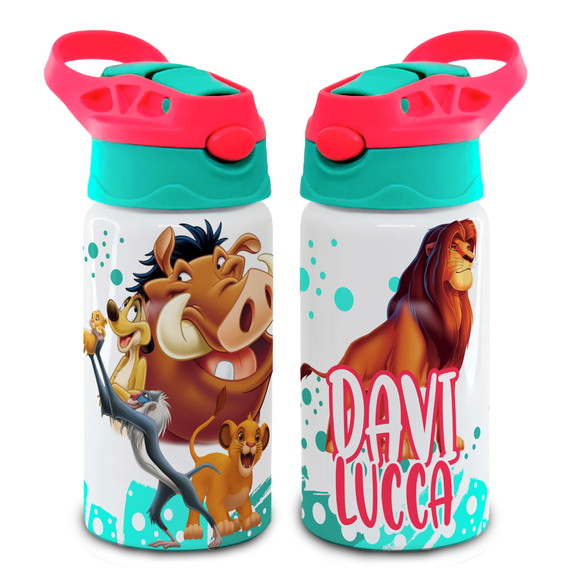 Squeeze de Alumínio Personalizado Rei Leão