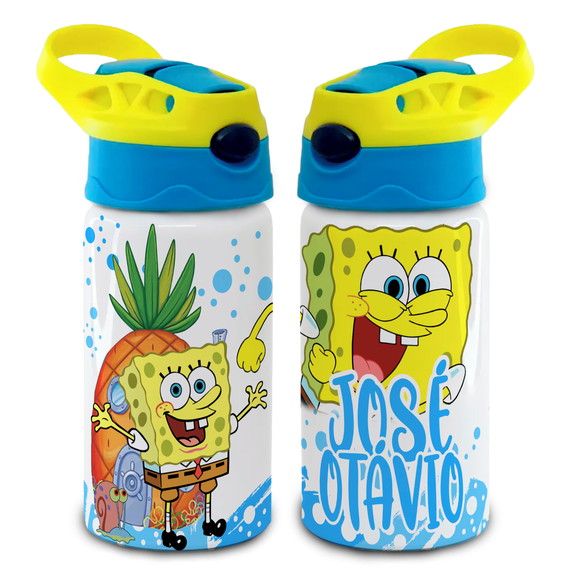 Squeeze de Alumínio Personalizado Bob Esponja