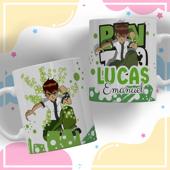 Caneca Personalizada de Polímero Ben 10