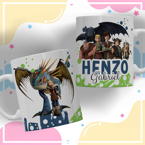 Caneca Personalizada de Polímero Como Treinar o Seu Dragão