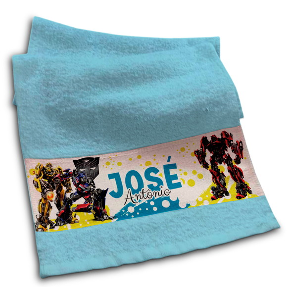 Toalhinha Personalizada Sublimação Transformers