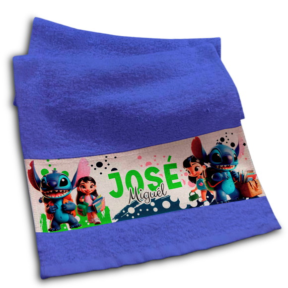 Toalhinha Personalizada Sublimação Stitch