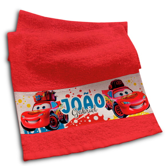 Toalhinha Personalizada Sublimação Carros