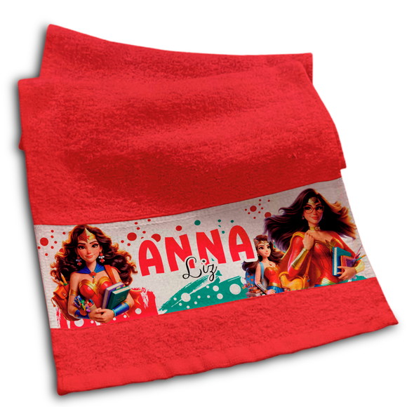 Toalhinha Personalizada Sublimação Mulher Maravilha