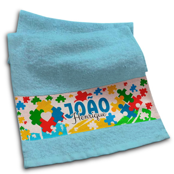 Toalhinha Personalizada Sublimação Autismo