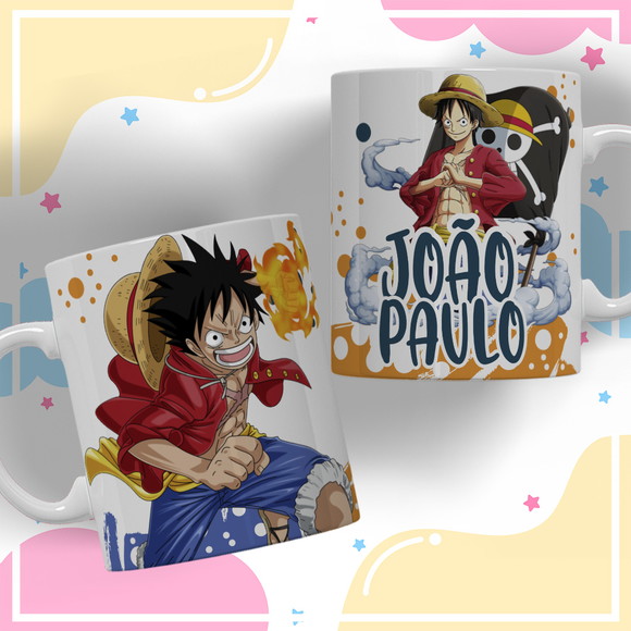 Caneca Personalizada de Polímero One Piece