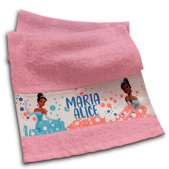 Toalhinha Personalizada Sublimação Princesa Tiana
