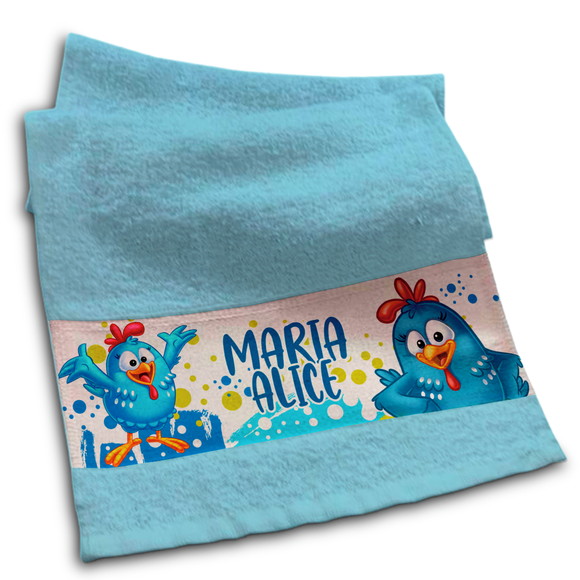 Toalhinha Personalizada Sublimação Galinha Pintadinha