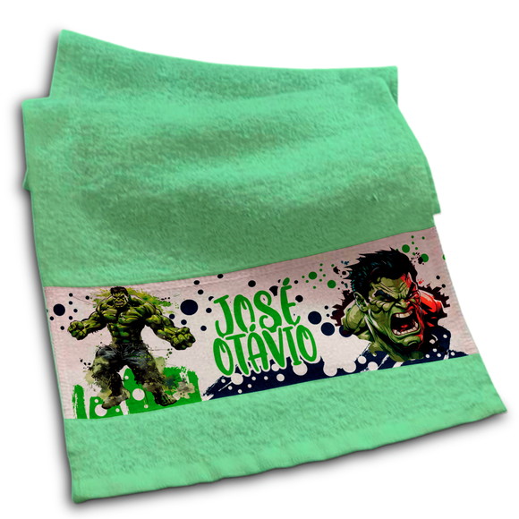 Toalhinha Personalizada Sublimação Hulk
