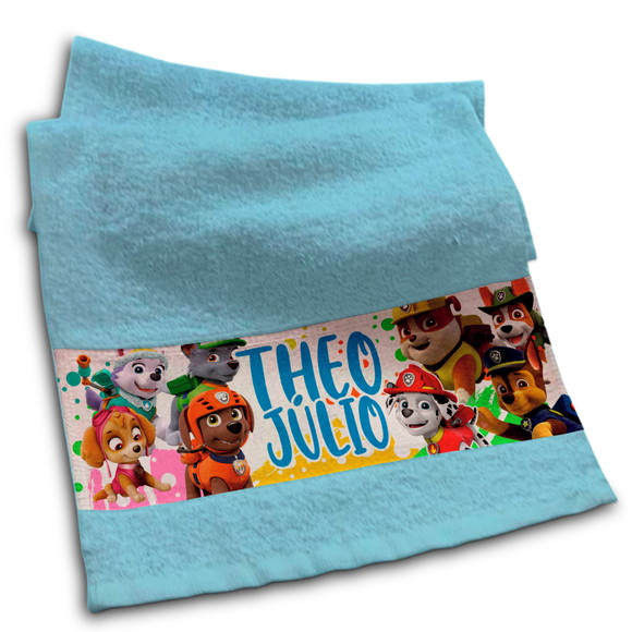 Toalhinha Personalizada Sublimação Patrulha Canina