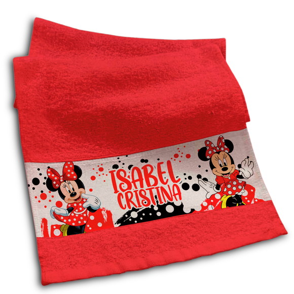 Toalhinha Personalizada Sublimação Minnei