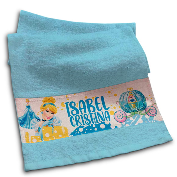 Toalhinha Personalizada Sublimação Cinderela
