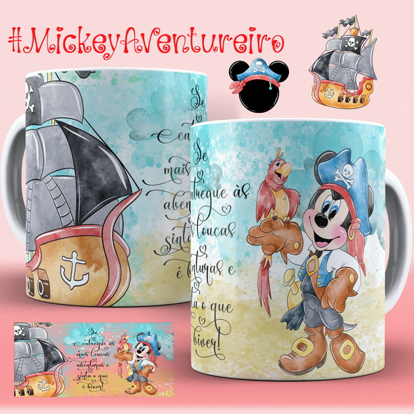 Caneca Personalizada de Porcelana Mickey