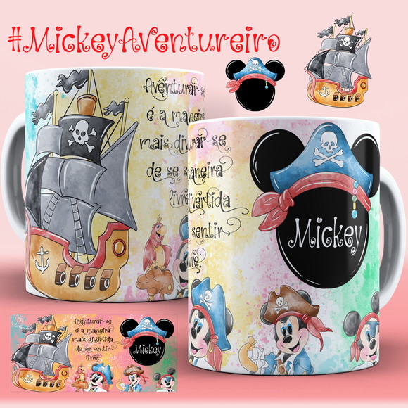 Caneca Personalizada de Porcelana Mickey