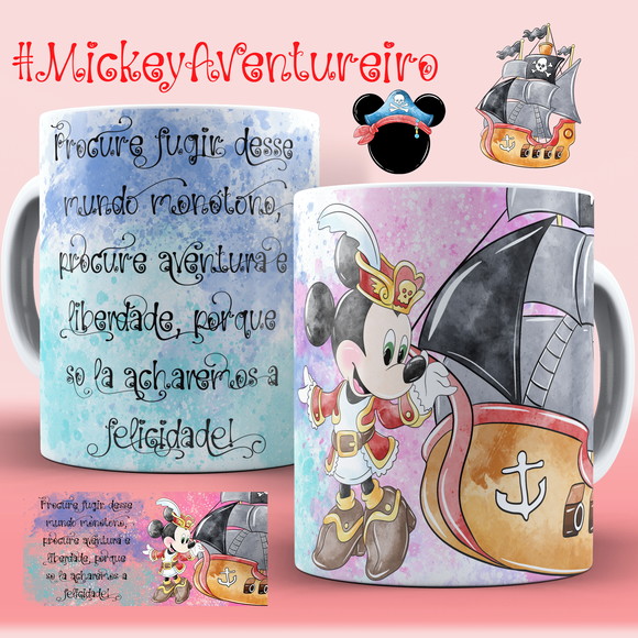 Caneca Personalizada de Porcelana Mickey