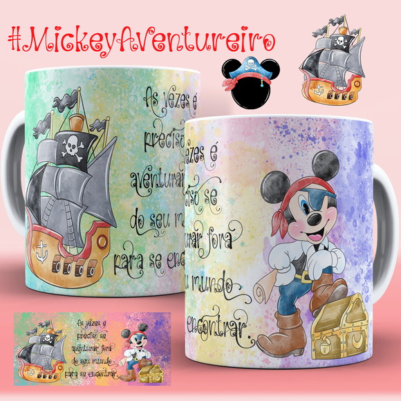 Caneca Personalizada de Porcelana Mickey