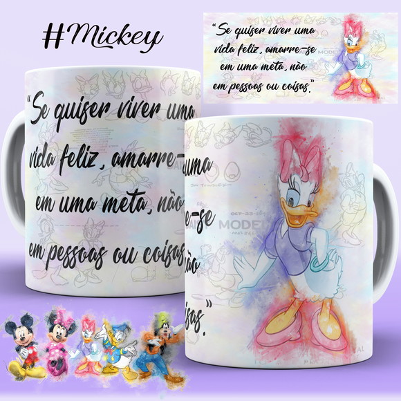 Caneca Personalizada de Porcelana Margarida