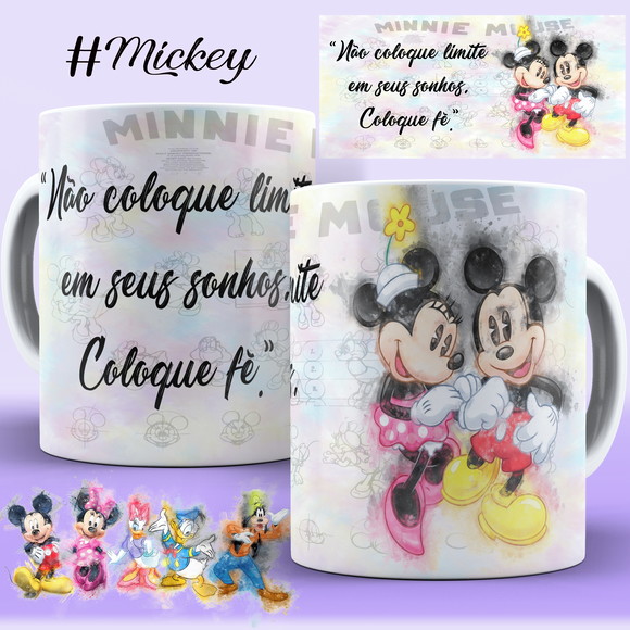Caneca Personalizada de Porcelana Mickey