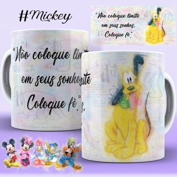 Caneca Personalizada de Porcelana Pluto