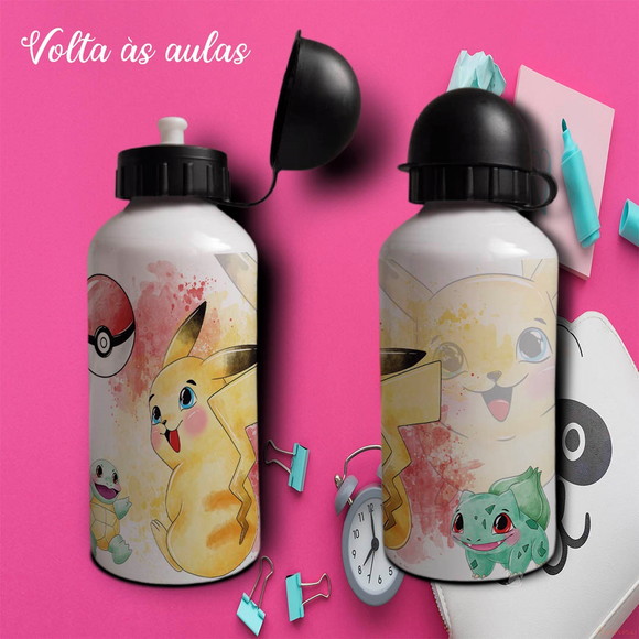 Squeeze de Alumínio Personalizado Pokemon