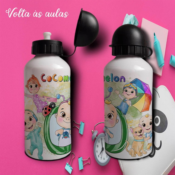 Squeeze de Alumínio Personalizado Cocomelon