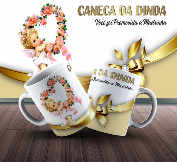 Caneca Personalizada de Porcelana Madrinhas