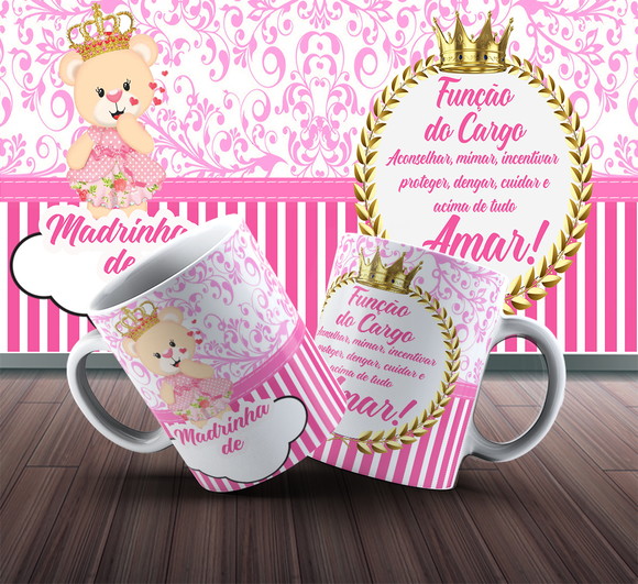 Caneca Personalizada de Porcelana Madrinhas