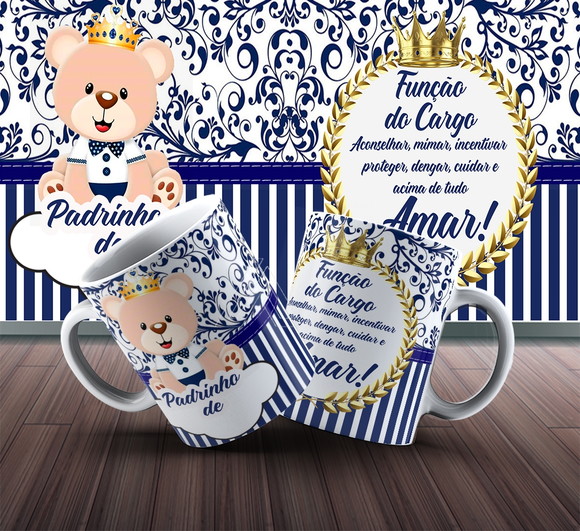 Caneca Persoanlizada de Porcelana Padrinho