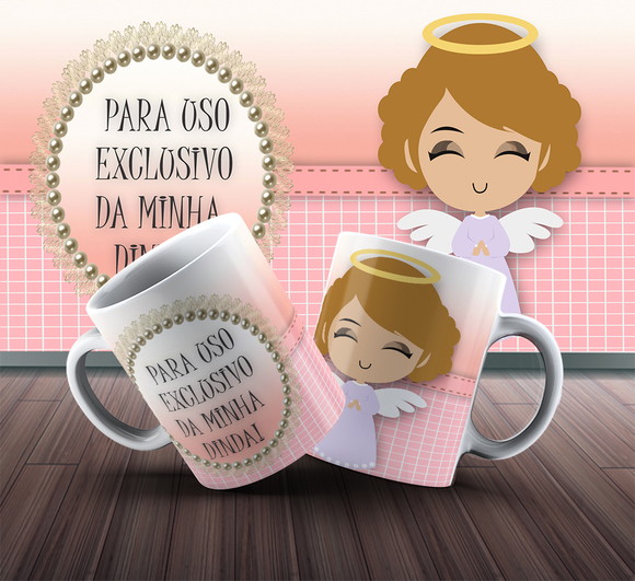 Caneca Personalizada de Porcelana Madrinhas