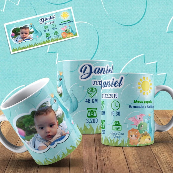 Caneca Personlizada de Porcelana Nascimento