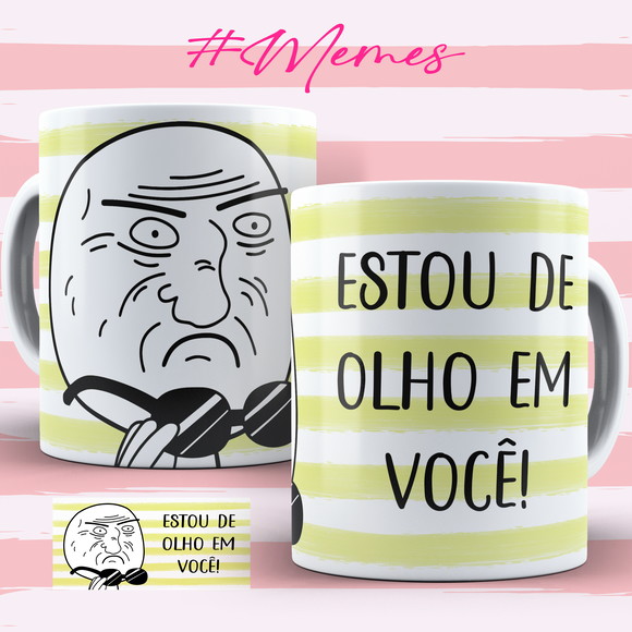 Caneca Personalizada de Porcelana Memes