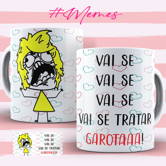 Caneca Personalizada de Porcelana Memes