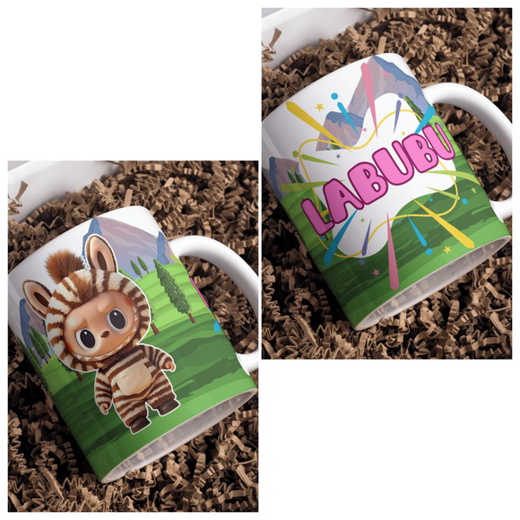 Caneca de Porcelana Labubu