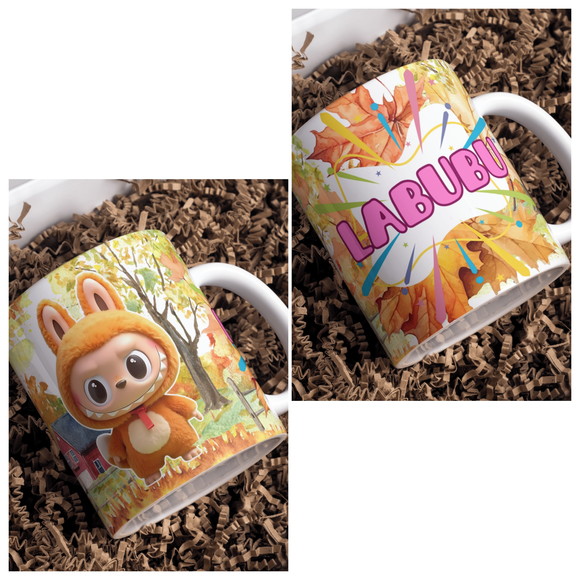 Caneca de Porcelana Labubu