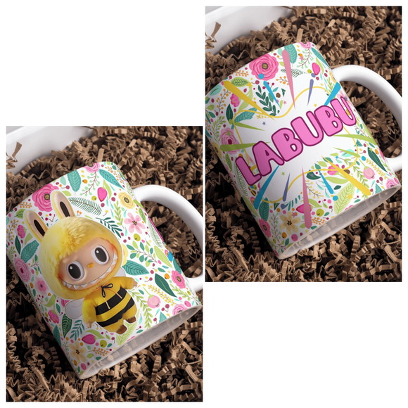 Caneca de Porcelana Labubu