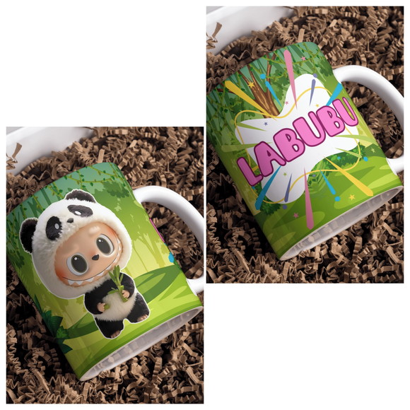 Caneca de Porcelana Labubu