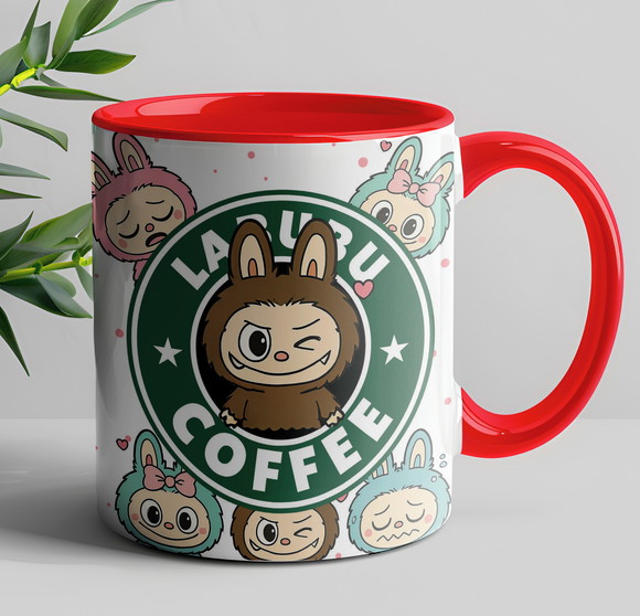 Caneca de Porcelana Labubu