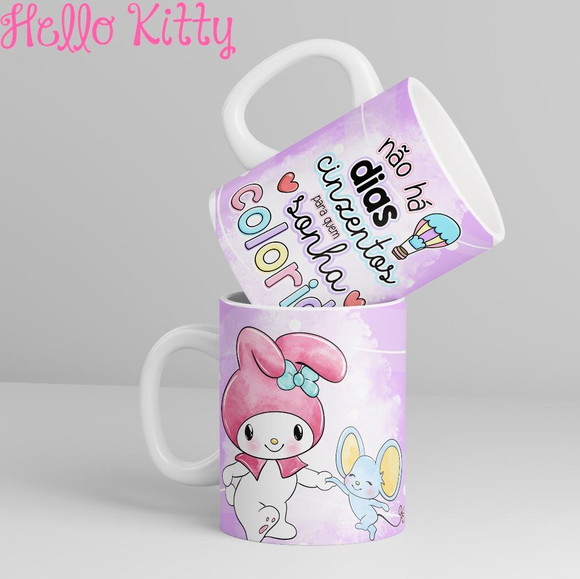 Caneca Personalizada de Porcelana Hello Kitty